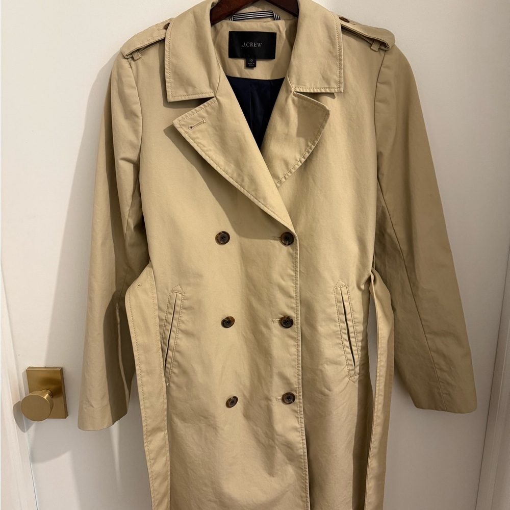 J. Crew Classic Beige Trench Coat